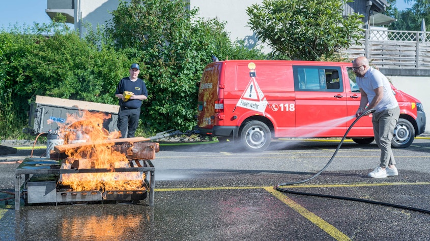 Brandschutzschulung bei der Emil Frey Ebikon